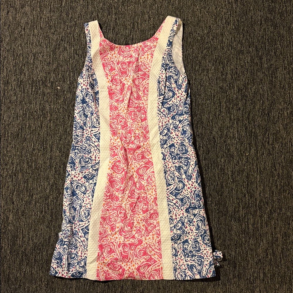 Lilly Pulitzer Pink and Blue Patterned Dress